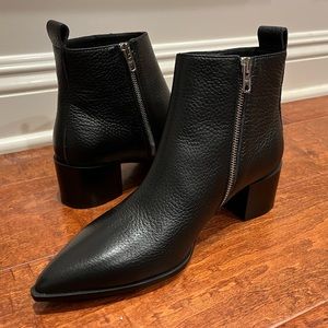 Everlane The Boss Boot in Pebbled Black Leather 8.5 S211